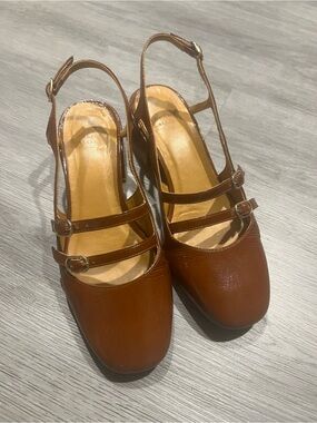 Sezane Paula Babies Sling Back Mary Jane Pump